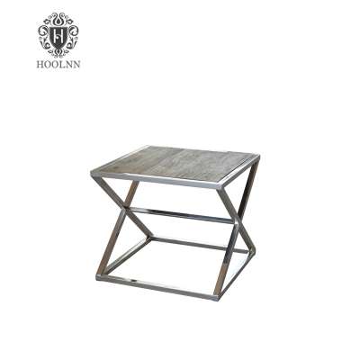 HL169 antique retro rustic vintage industrial loft cafeteria restaurant furniture metal table