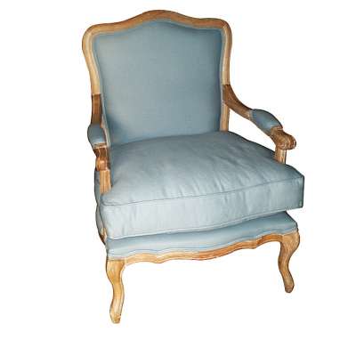 French Provincial Single Seater Dinning Birch Wood Arm Chair